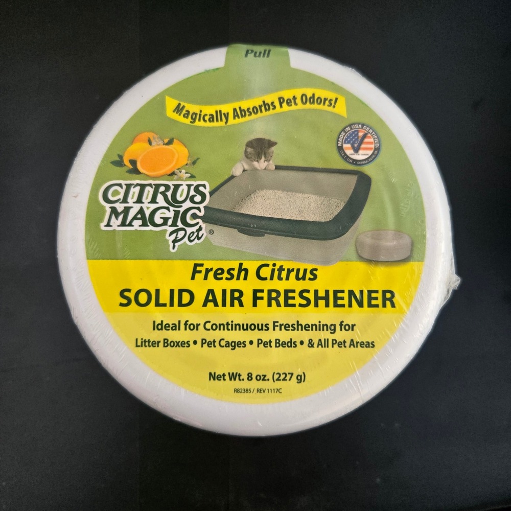 Citrus Magic Pet Solid Air Freshener 3ct 8oz Fresh Citrus Odor Absorber Pack - Picture 2 of 4